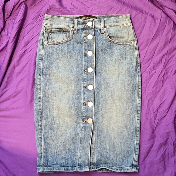 Express Denim skirt - Picture 1 of 5